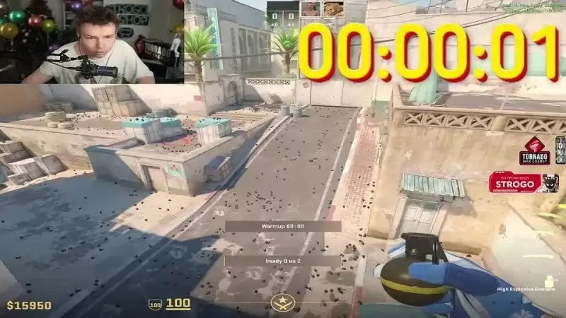 Oh my pcccccc!俄罗斯博主测试《CS2》10万颗手雷连锁爆炸效果把自己的电脑也炸了