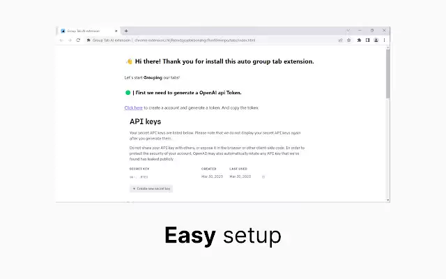 Group Tab AI extension : 使用AI技术智能分组浏览器标签