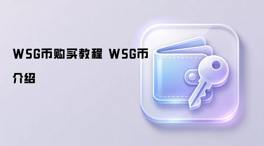 WSG币购买教程 WSG币介绍