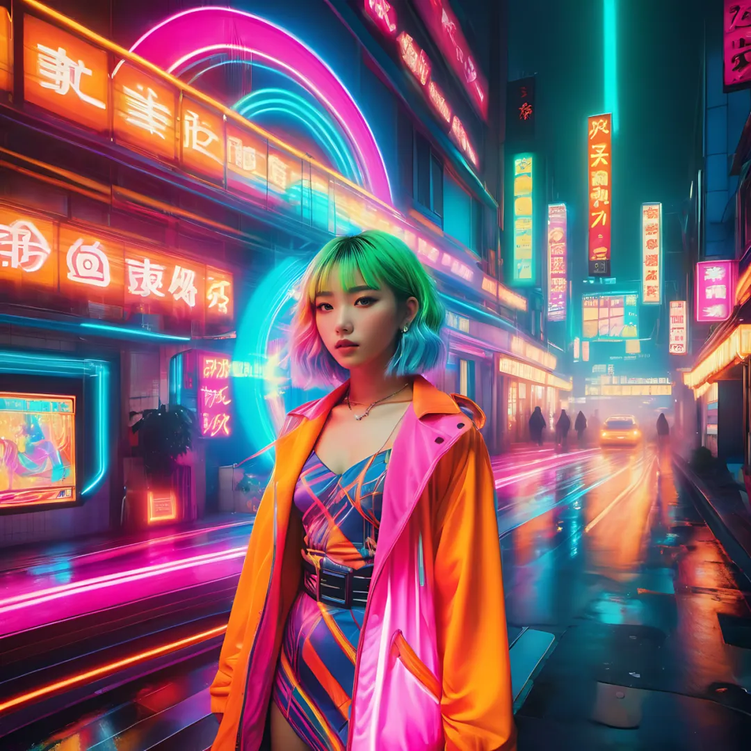 Stable Diffusion智能AI绘图生成长曝光摄影效果，适用夜间、光迹、水景等摄影