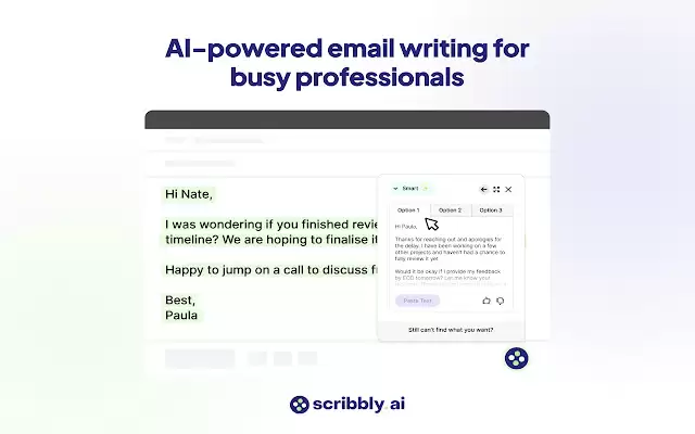 Scribbly AI: ChatGPT Email Assistant : AI助手：高效写邮件