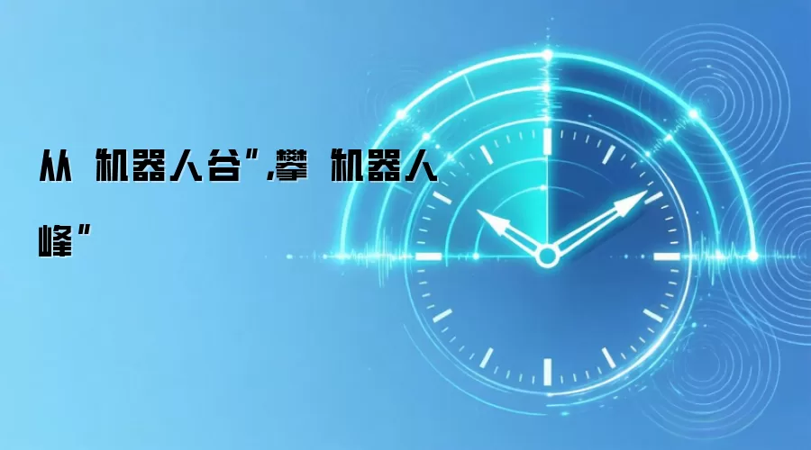 从“机器人谷”，攀“机器人峰”