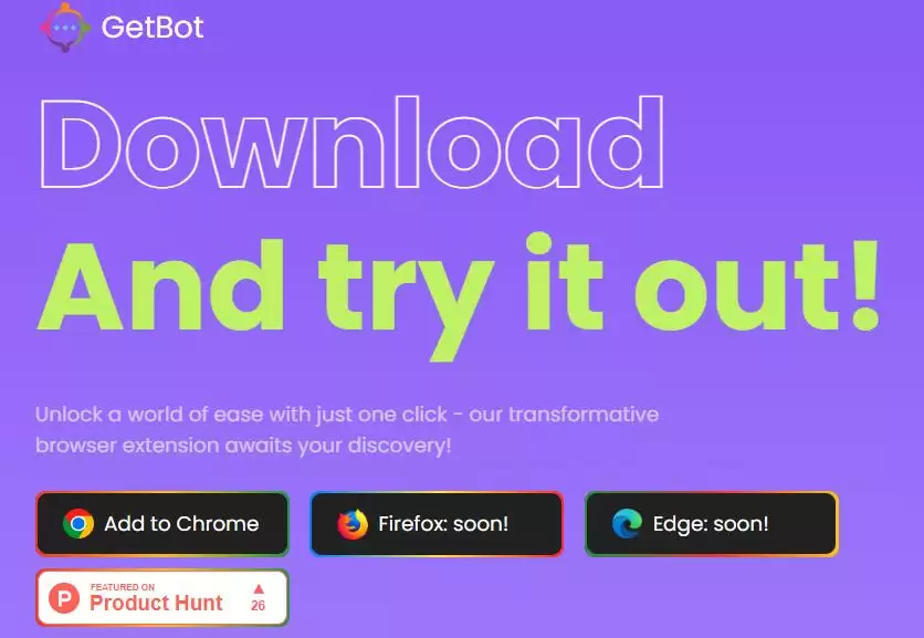 GetBot : AI驱动的Chrome助手