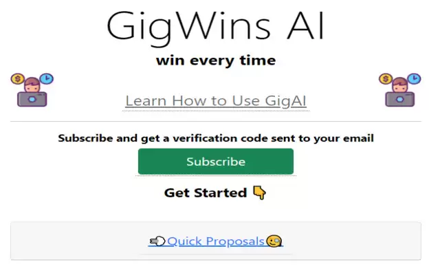 GigWins AI : 一个AI工具，帮助自由职业者撰写最佳提案并赢得更多的项目。