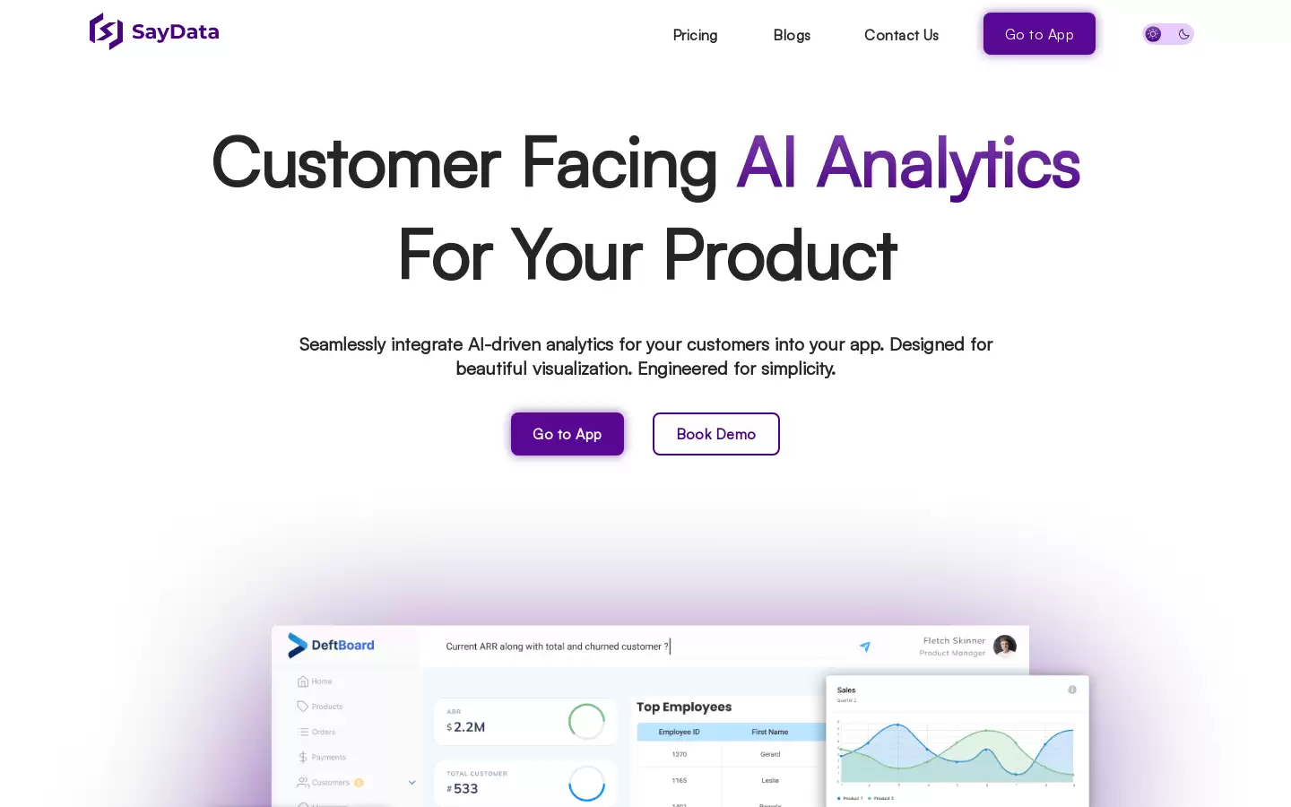 SayData : AI驱动的客户面向分析