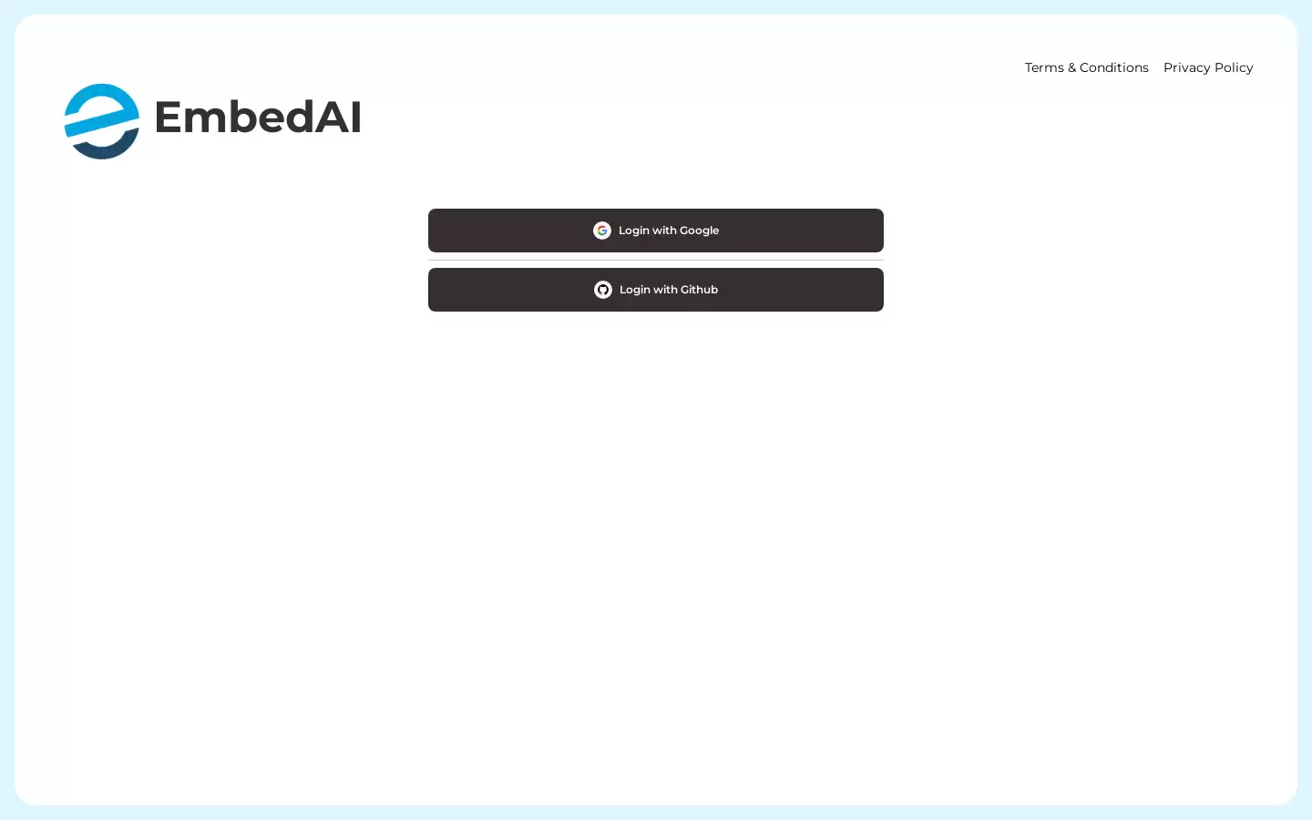 EmbedAI : EmbedAI 是一个基于 ChatGPT 的 AI 聊天机器人平台