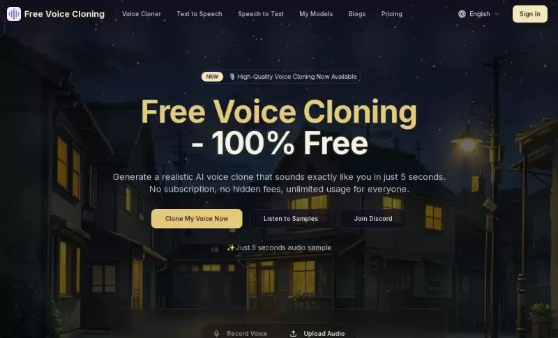Free Voice Cloning-免费AI语音克隆工具 