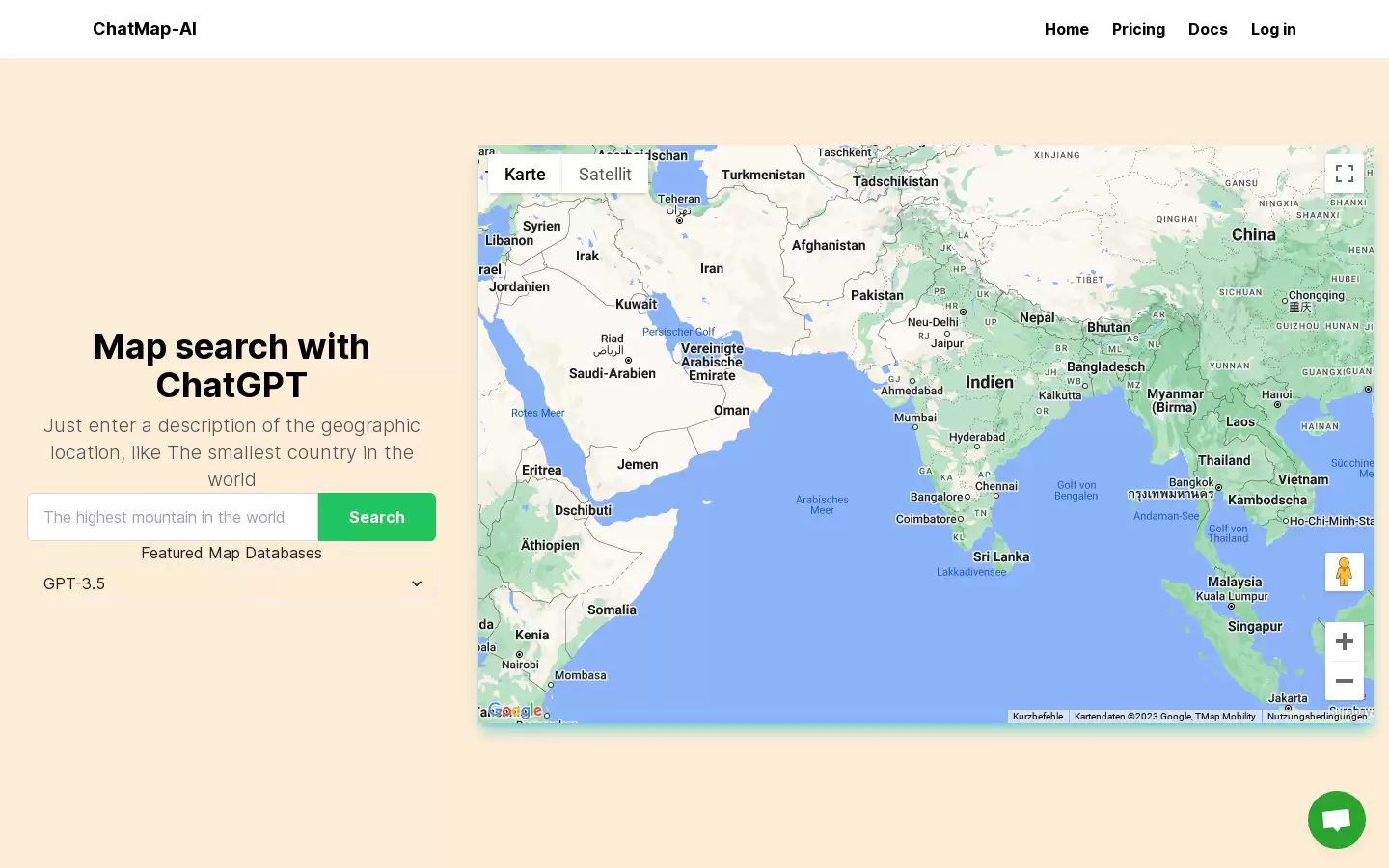 Chatmap AI : 地图搜索工具