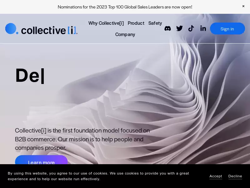 Collective[i] : B2B销售的首个基础模型，利用人工智能赋予销售超能力