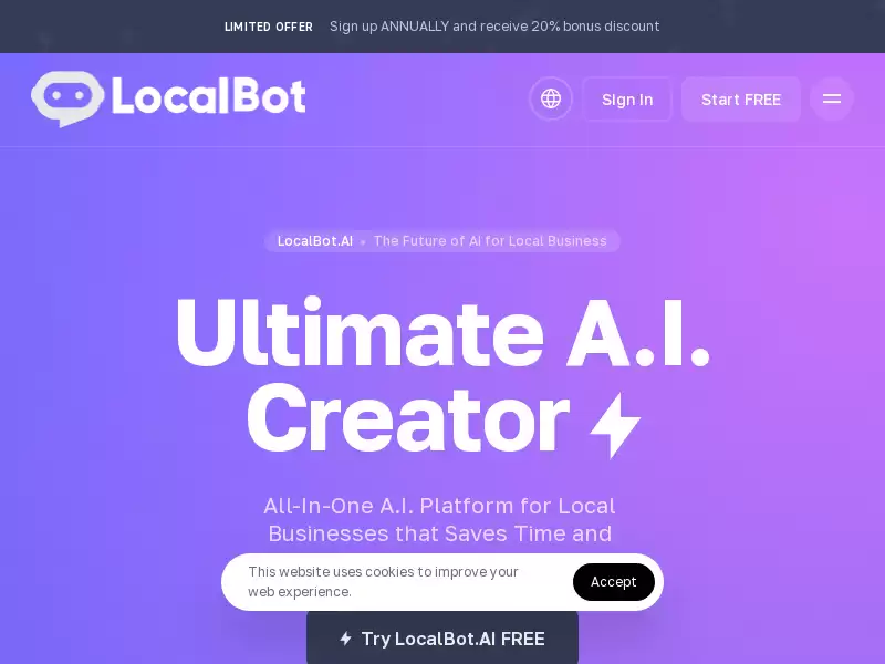 LocalBot.AI : AI驱动小型企业的营销成功