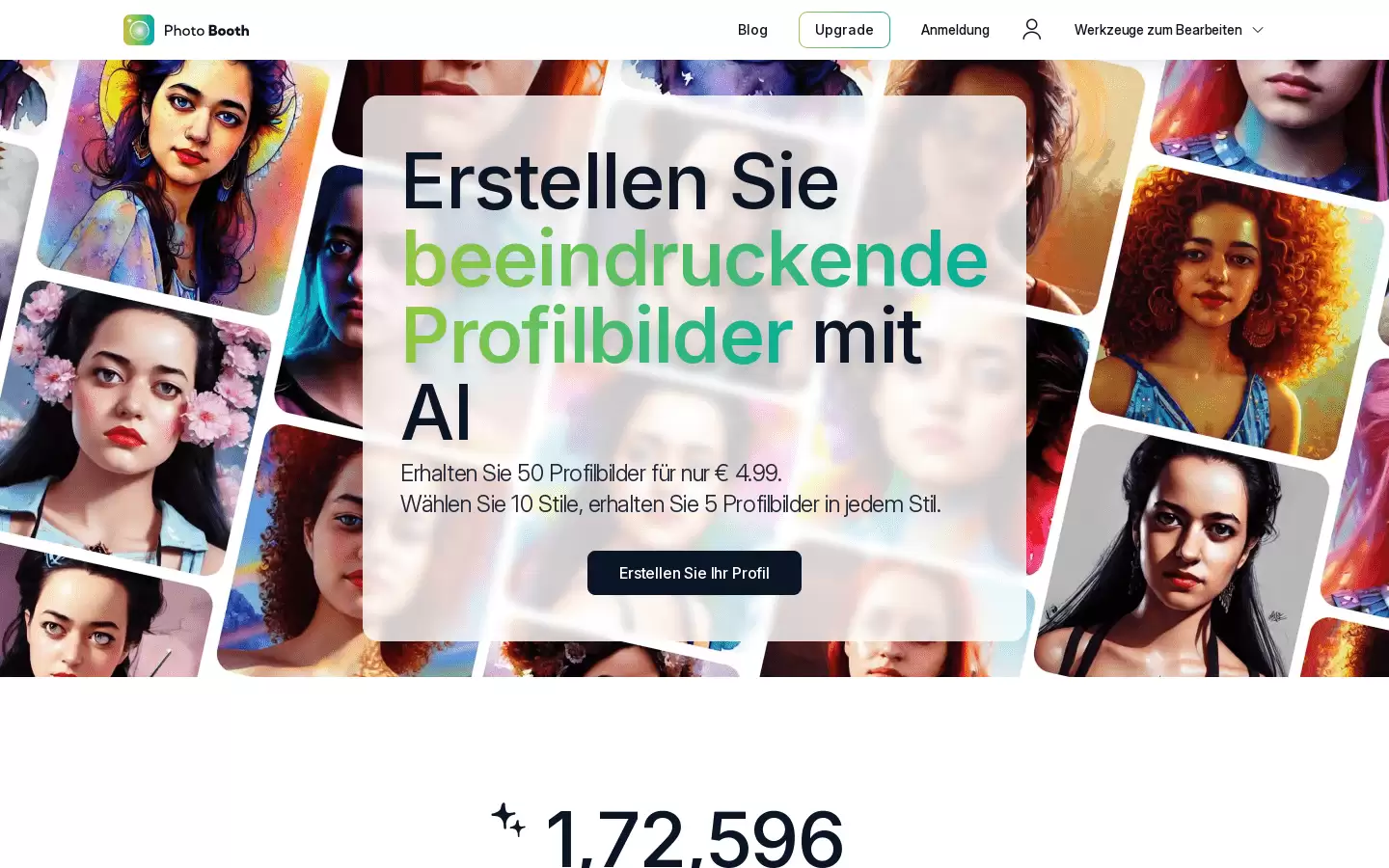 Photo Booth : 用 AI 创建令人惊艳的个人资料照片
