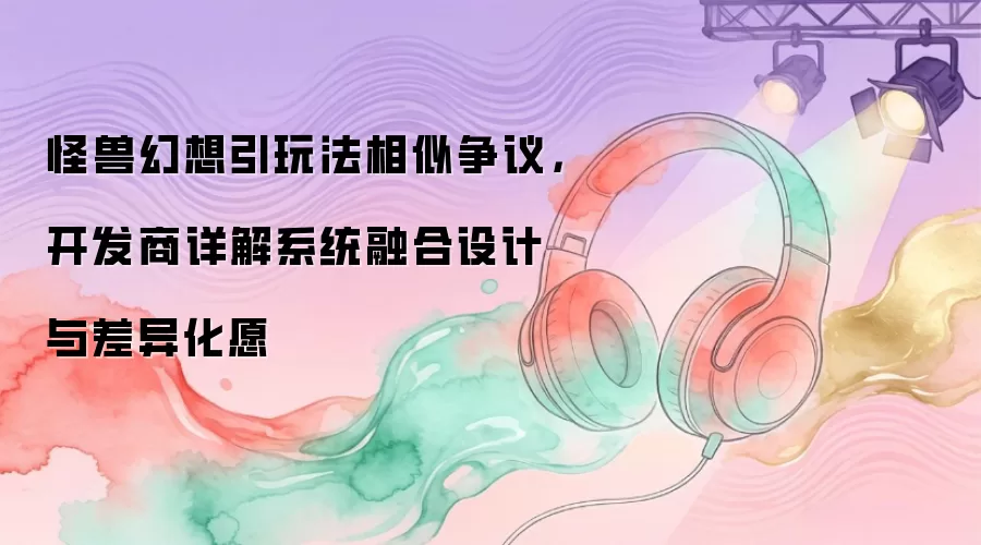 怪兽幻想引玩法相似争议,开发商详解系统融合设计与差异化愿