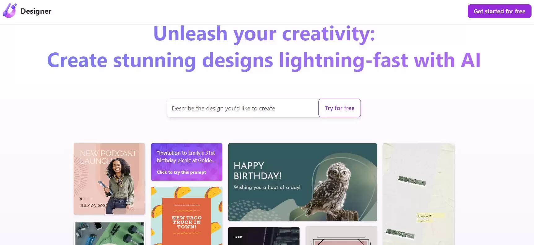 Microsoft Designer : AI加速,创造惊艳设计