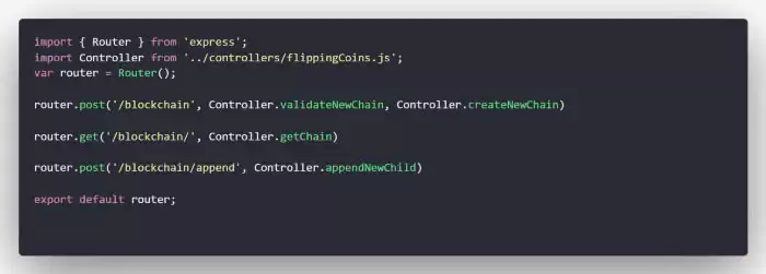 JavaScript与Express区块链入门教程：路由配置