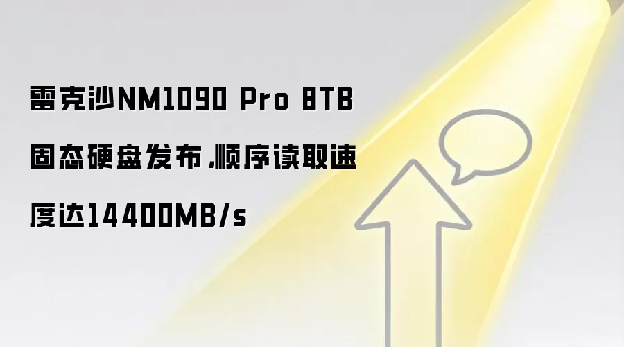 雷克沙NM1090 Pro 8TB固态硬盘发布，顺序读取速度达14400MB/s