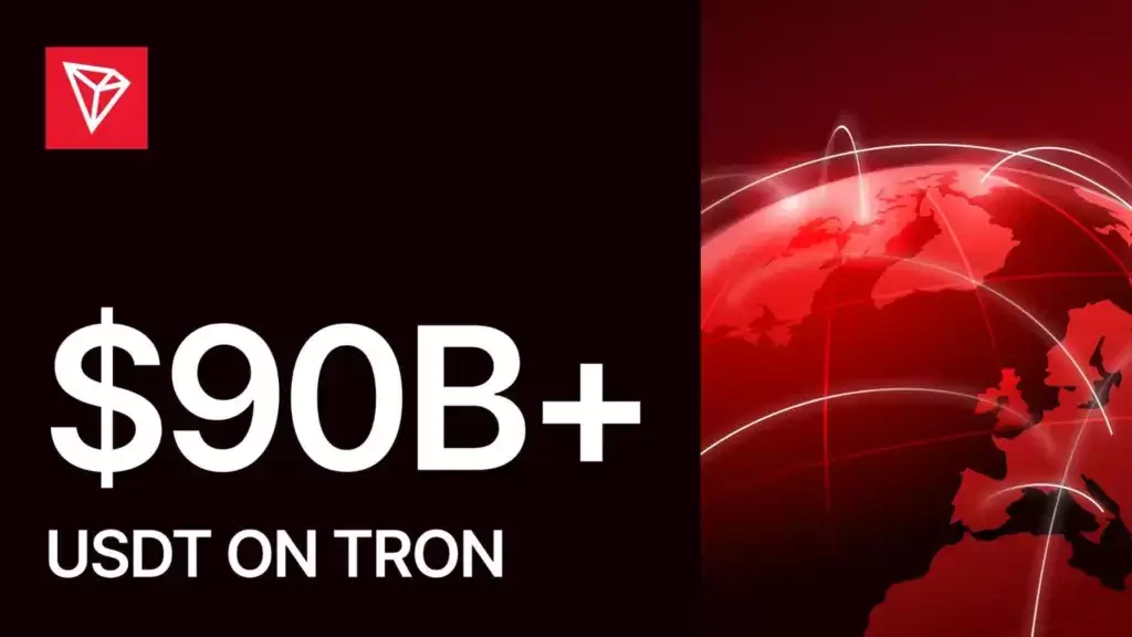 波场TRON链上USDT流通量突破900亿美元,年内转账量达4.2万亿美元领跑全网