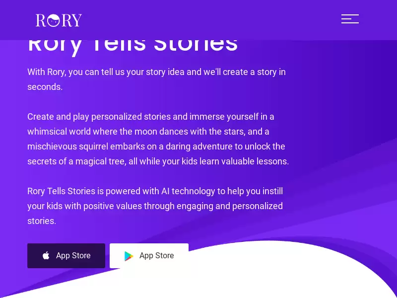 Rory : AI-powered personalized story app for kids