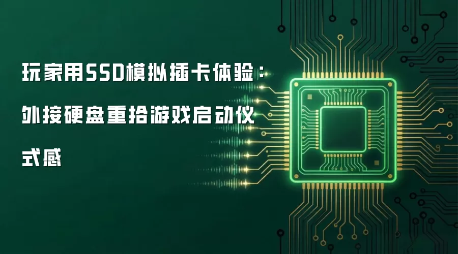 玩家用SSD模拟插卡体验:外接硬盘重拾游戏启动仪式感