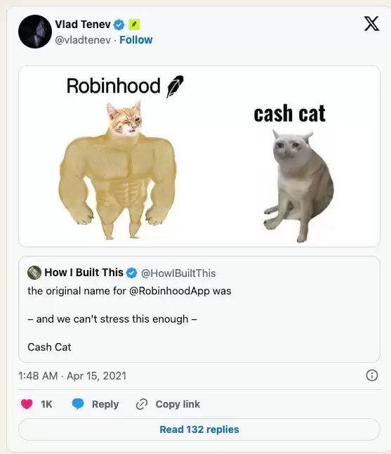 Robinhood Chain 首个爆款 Meme 猫：CashCat 代币