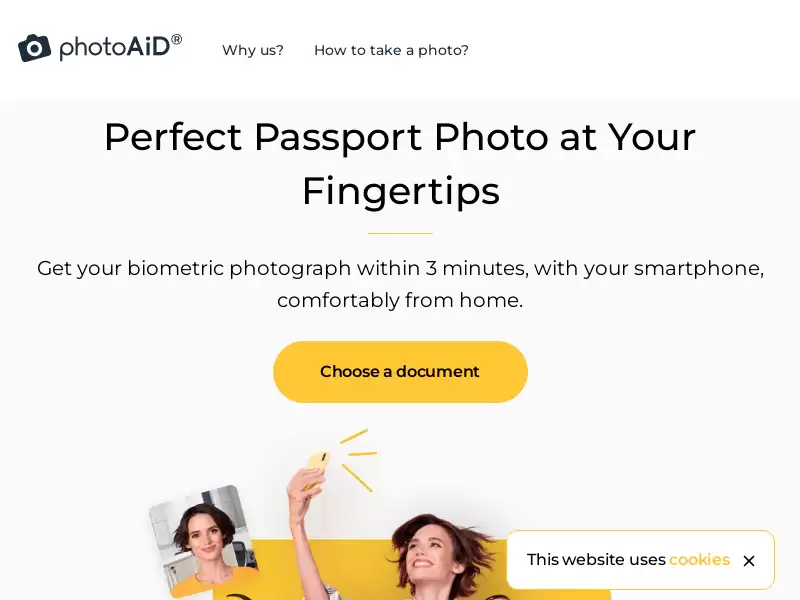 PhotoAiD : 在线生成专业护照和签证照片