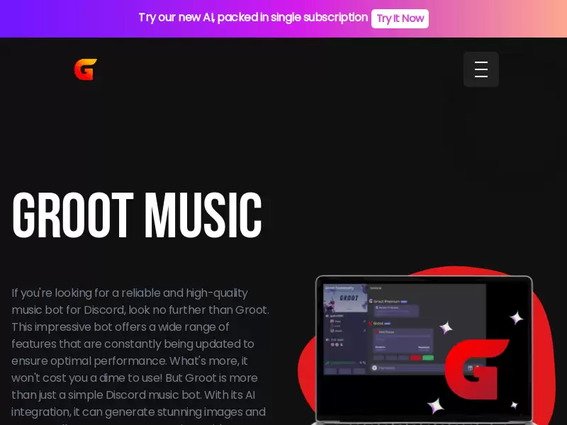 Groot Music : 高品质Discord音乐机器人！