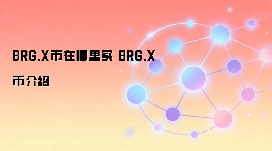 BRG.X币在哪里买 BRG.X币介绍