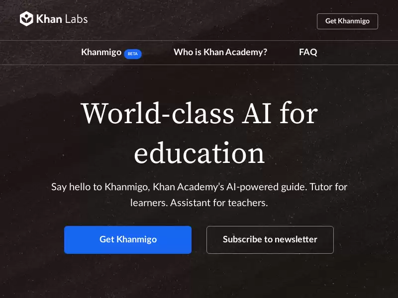 Khan Academy Khanmigo : 智能教育助手,赋能学生与教师