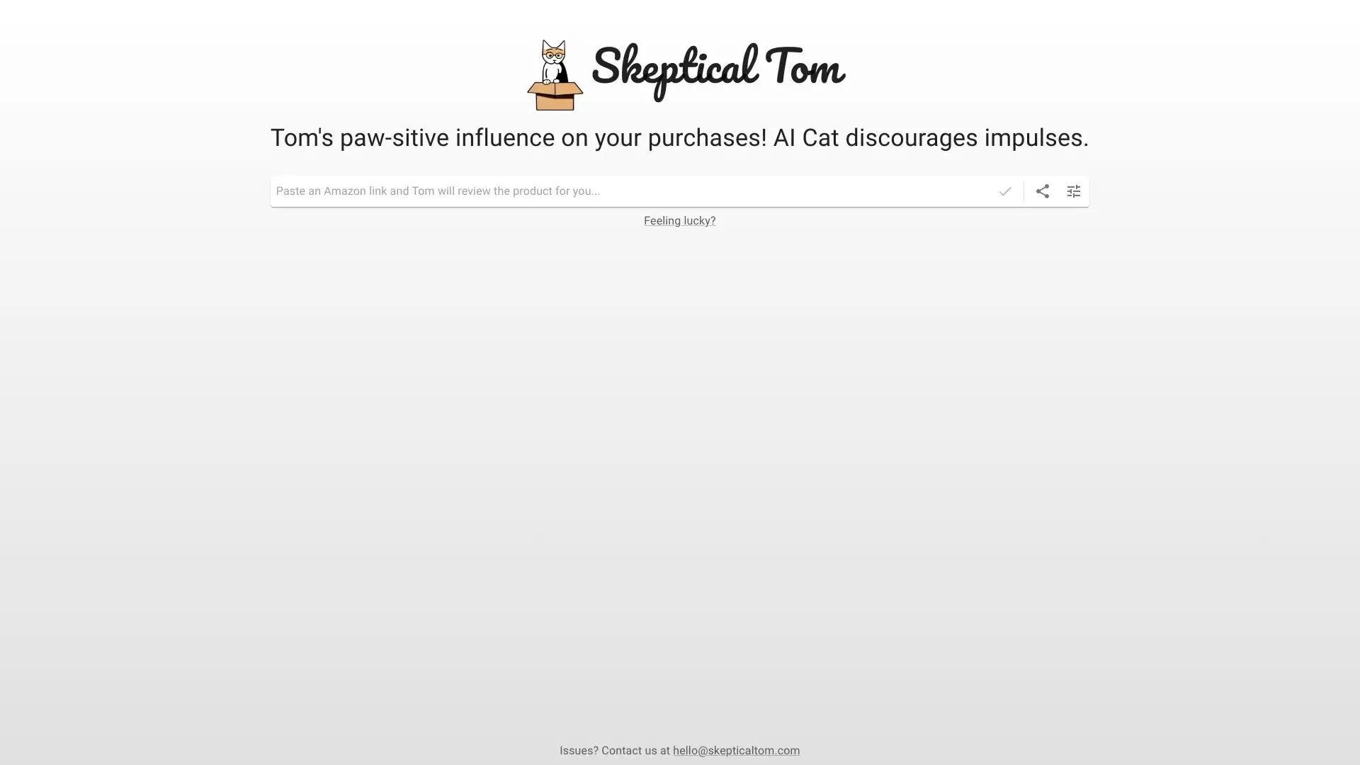 Skeptical Tom : AI猫守护你的冲动购物