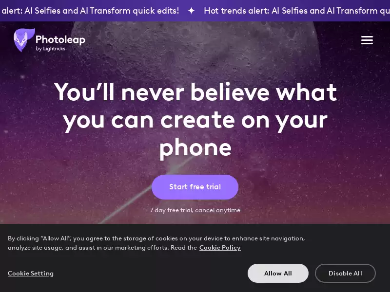 Photoleap : 用于iPhone的创意和强大的照片编辑应用