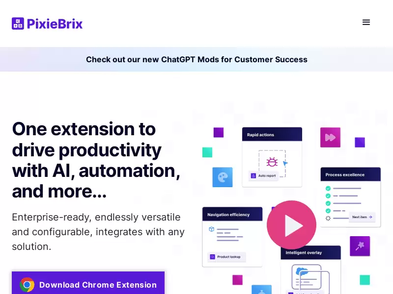 PixieBrix : 快速定制和自动化现有的Web工具