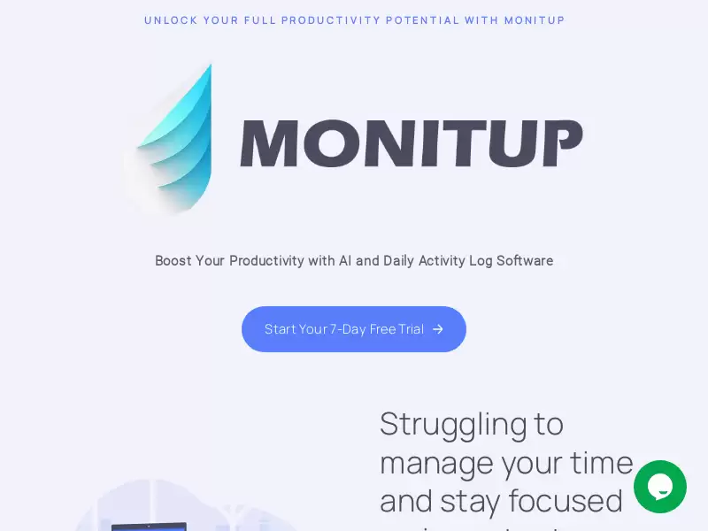 MonitUp AI : 提高个人生产力的 AI 时间追踪工具