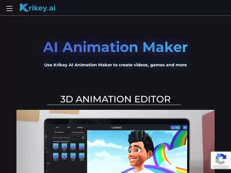 Krikey AI : 定制化AI动画编辑器