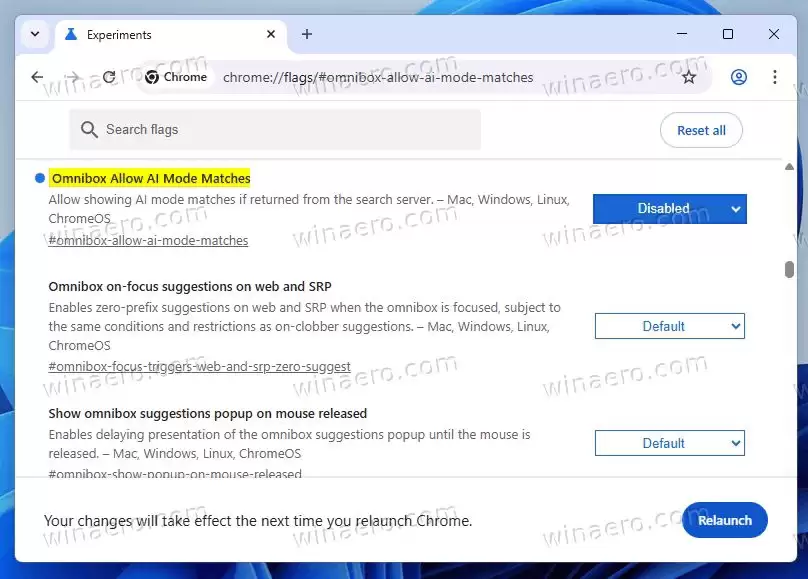 Win11/Win10如何移除谷歌Chrome138及后续版本浏览器AI模式按钮?