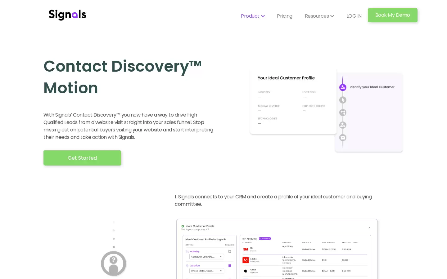 Signals : 实现信号营销，使用Signals的Contact Discovery™ Motion