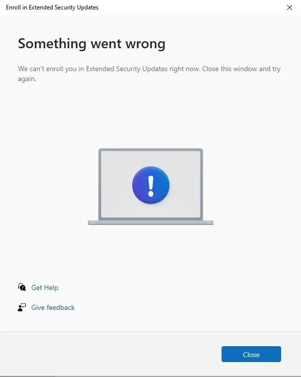 用户注册Win10扩展安全更新遇到暂不可用/出错了等提示:附解决办法