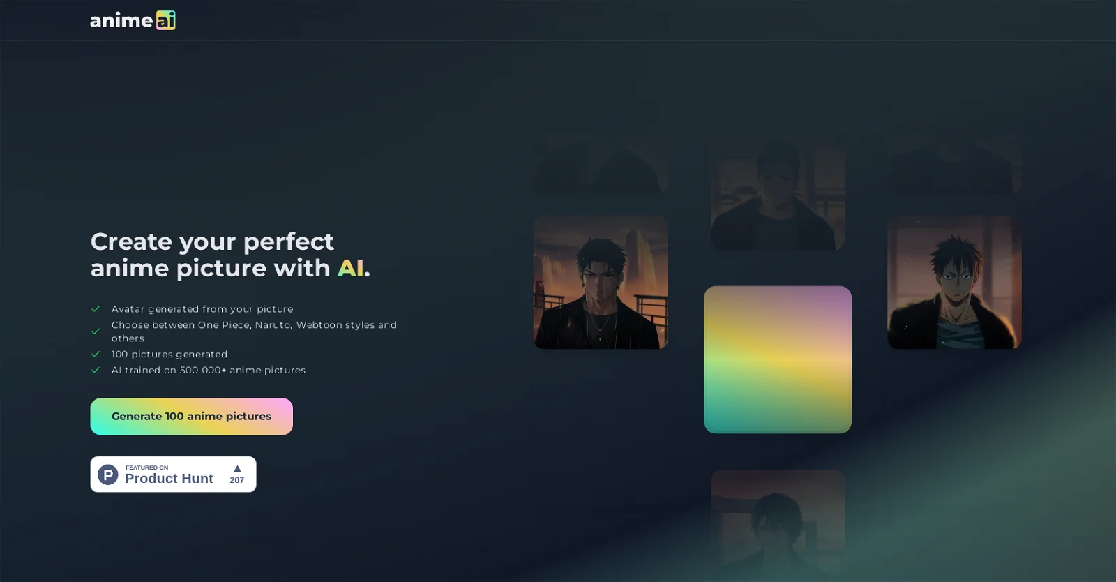 AnimeAI官网-Animeai动漫图片生成器是一款功能强大的 AI 工具,允许用户创建具有多种风格的自定义动漫图片