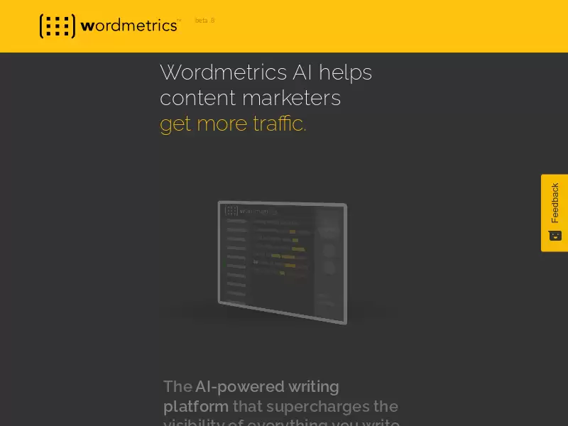 Wordmetrics : AI辅助SEO工具，助力内容营销