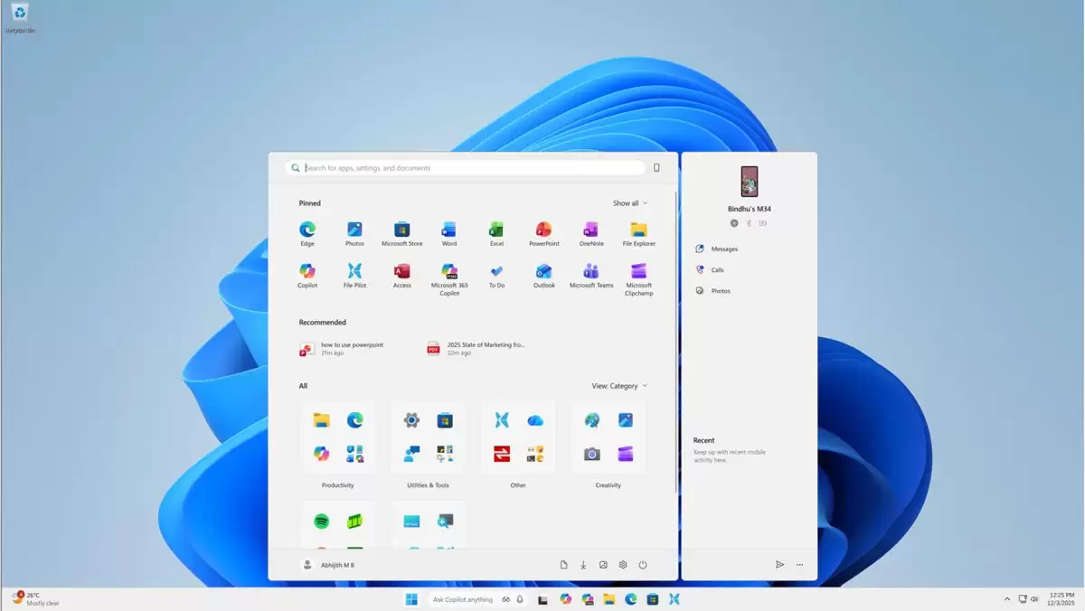 Win11安装KB5068861后新开始菜单变大且无法缩小
