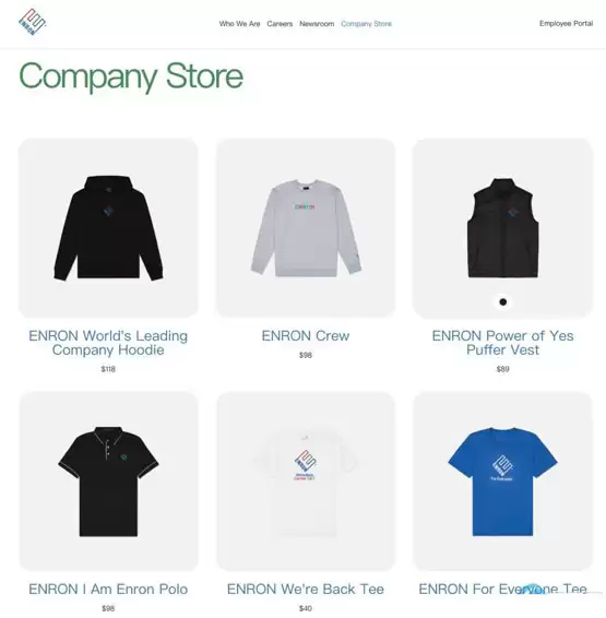 安然(Enron)复活传闻引热议:官网提及去中心化技术但疑似戏仿营销
