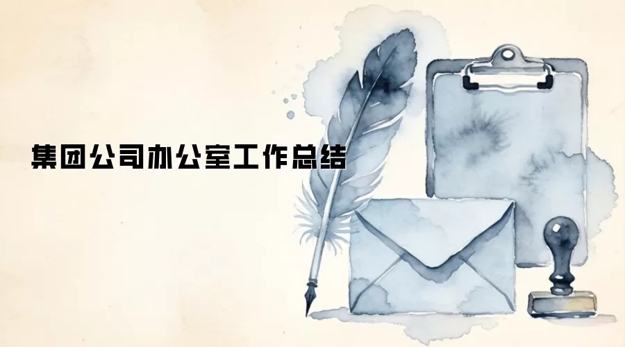 集团公司办公室工作总结