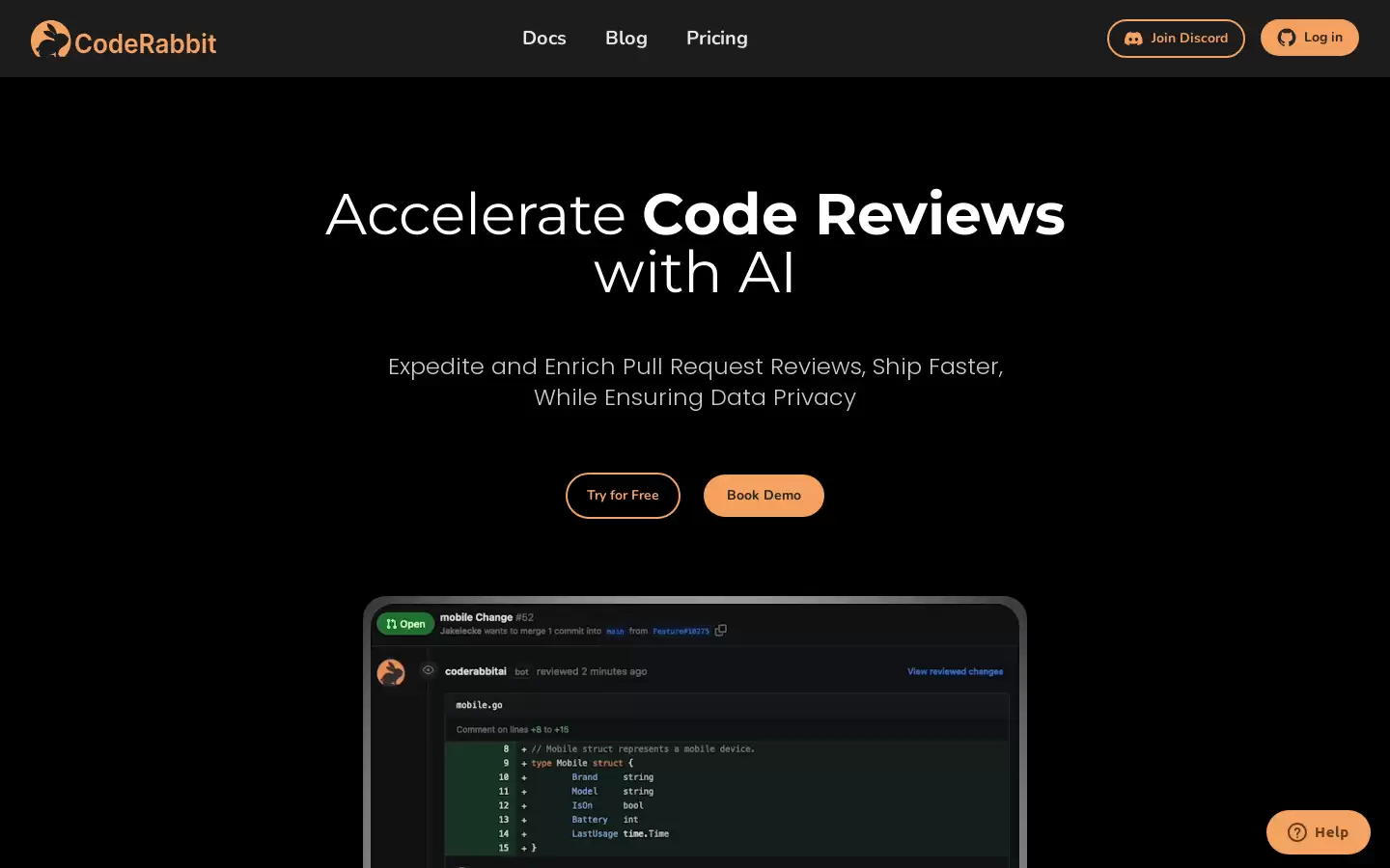 CodeRabbit : AI 驱动的代码审查