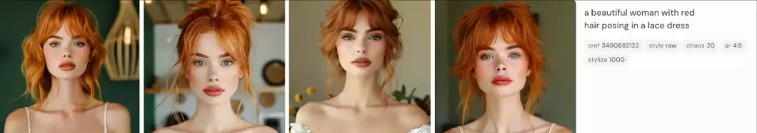 怎么用Midjourney生成性感美女图？一条Midjourney提示词AI生成10种性感美女肖像风格