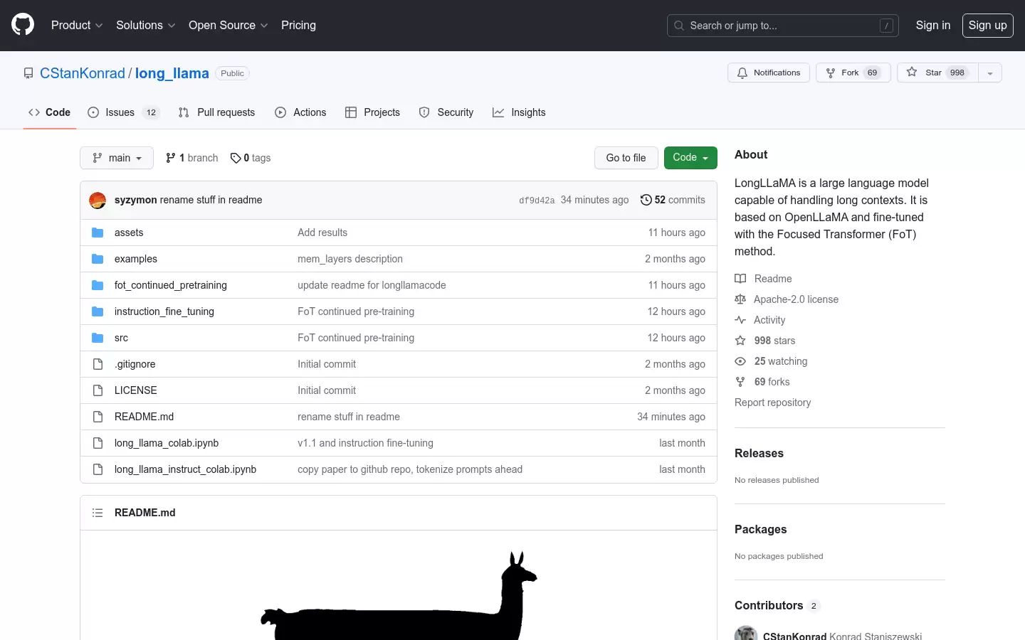LongLLaMA : 处理长文本的大型语言模型