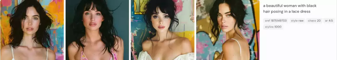 怎么用Midjourney生成性感美女图？一条Midjourney提示词AI生成10种性感美女肖像风格