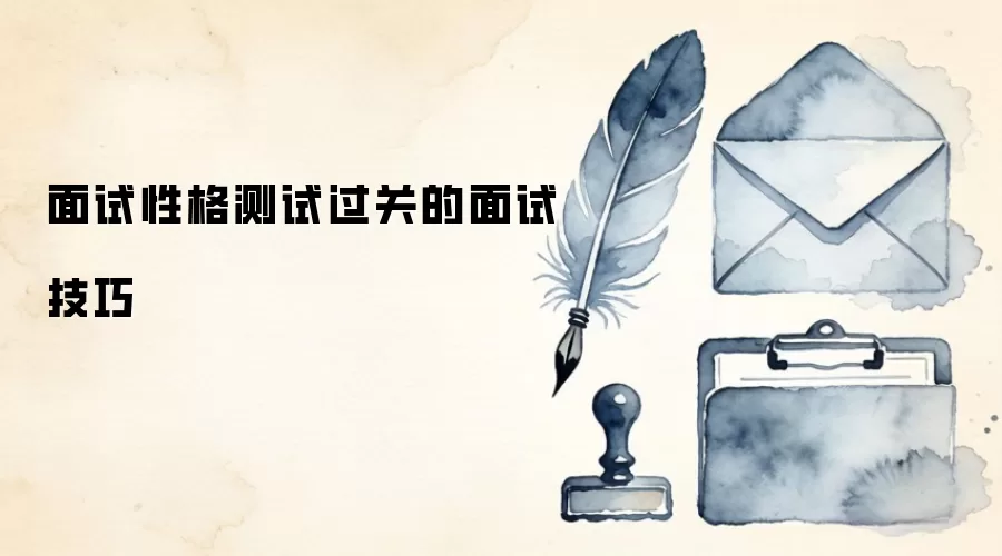 面试性格测试过关的面试技巧
