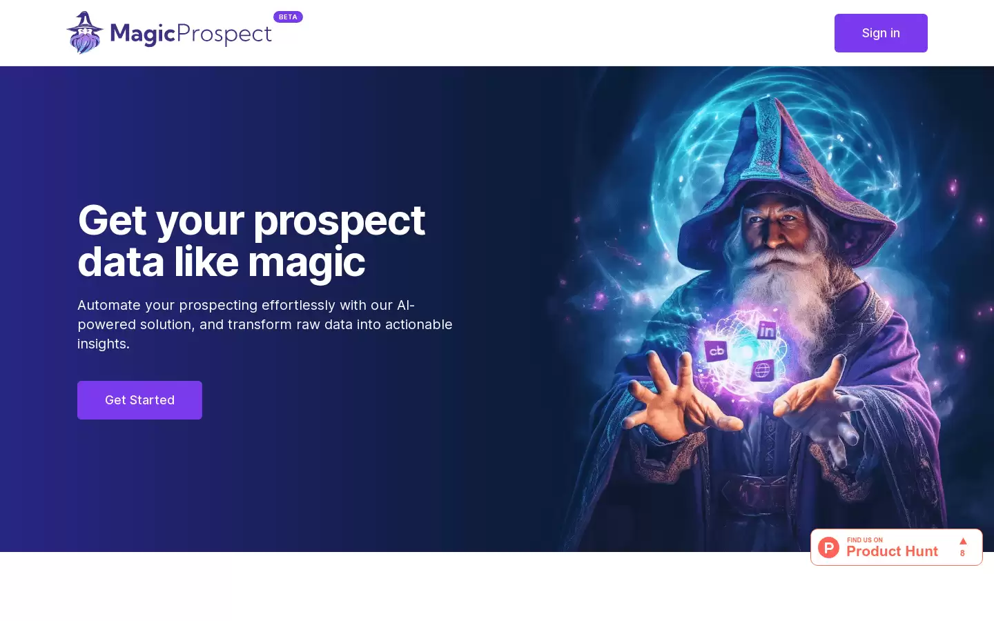MagicProspect : 自动化潜在客户开发,将原始数据转化为可操作的洞察力