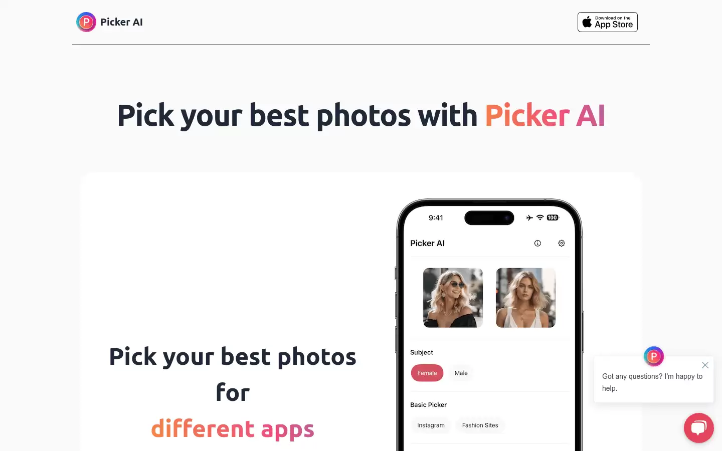Picker AI : 智能选择最佳照片