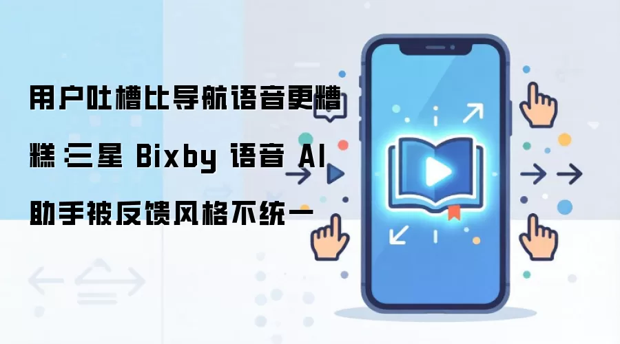 用户吐槽比导航语音更糟糕:三星 Bixby 语音 AI 助手被反馈风格不统一