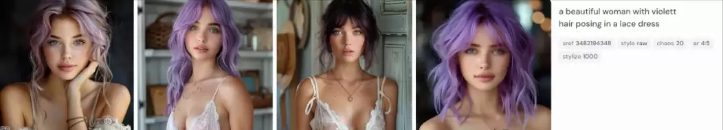 怎么用Midjourney生成性感美女图？一条Midjourney提示词AI生成10种性感美女肖像风格