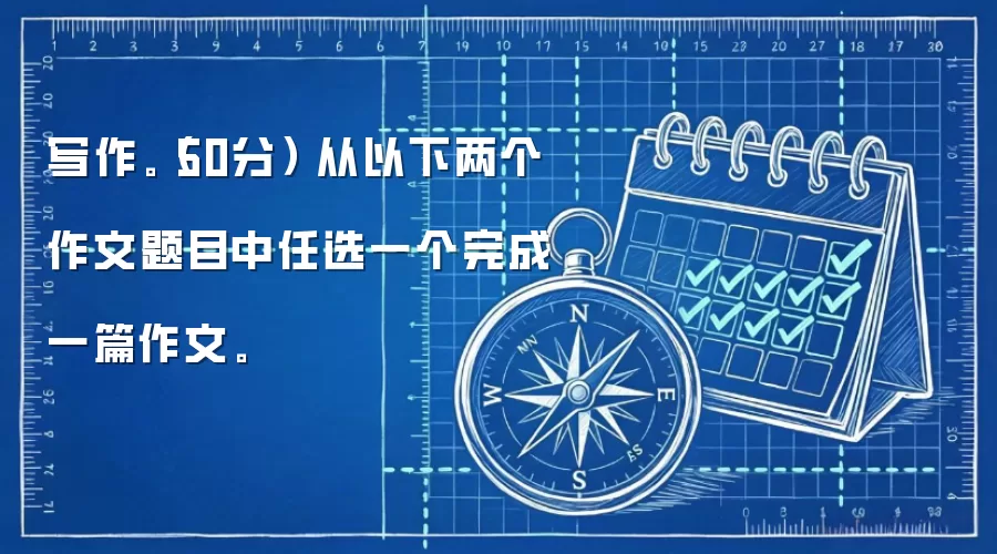 写作。(50分) 从以下两个作文题目中任选一个完成一篇作文。